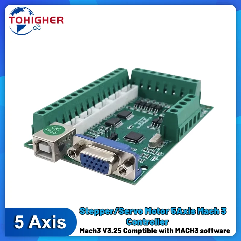 5 Axis Cnc Breakout Board Interface Mach3 - 5 Axis Interface Board Mach3 Breakout