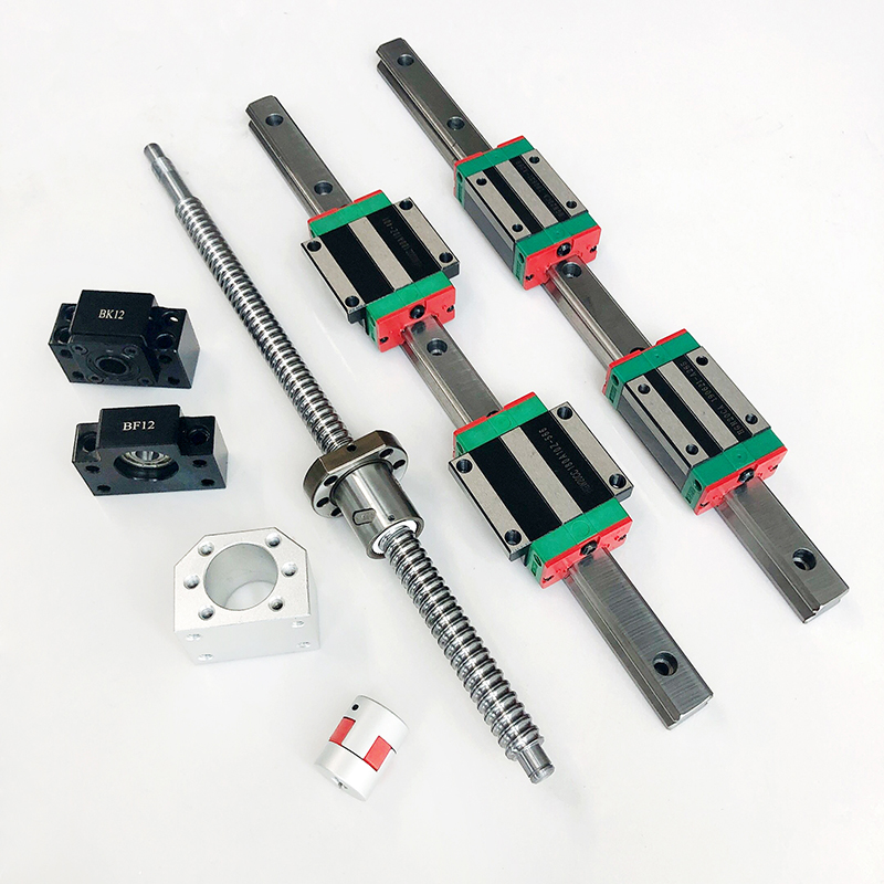 2 set HGR20 HGR15 Linear Guide - огляд і ціна Hgr20 Linear Guide Rail Ballscrew Set