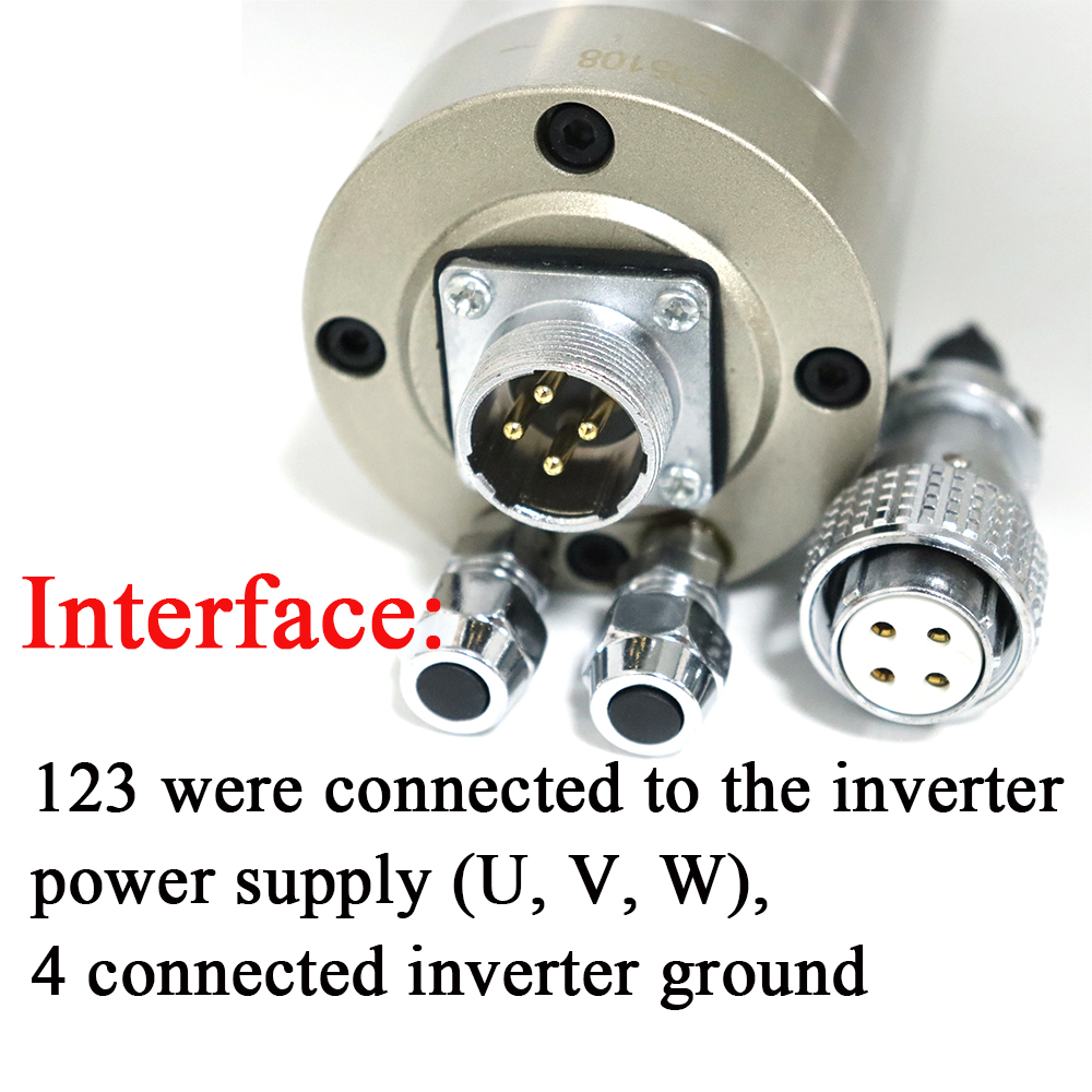 Waterproof Water Cooled CNC sp - огляд і ціна 2.2Kw Water Cooled Spindle Kit Vfd